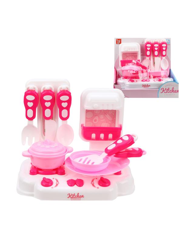 Игровой набор Плита с посудой, комплектность 11 предм., в ассорт., кор.