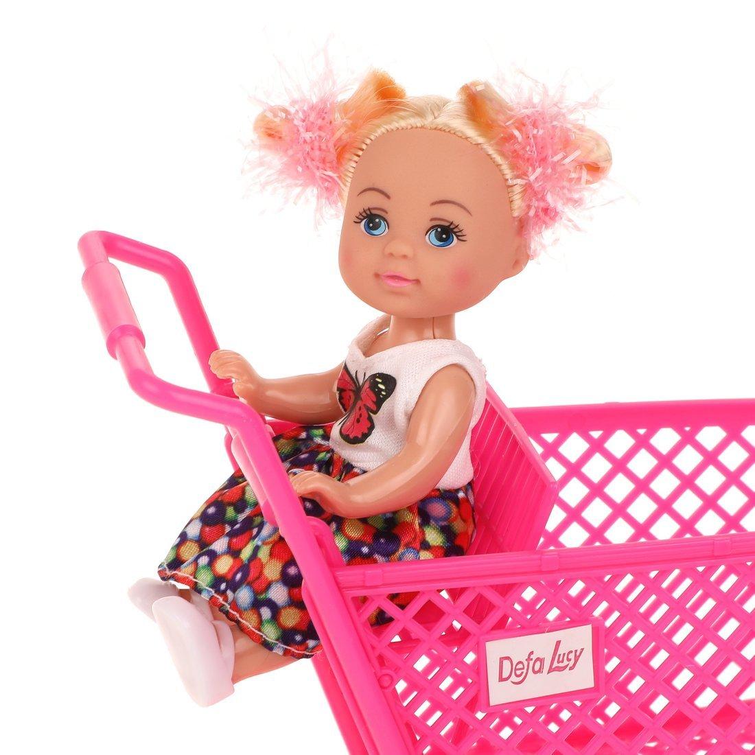 Игровой набор Defa Lucy. «Супермаркет» 2 куклы, 16 предм.в компл.