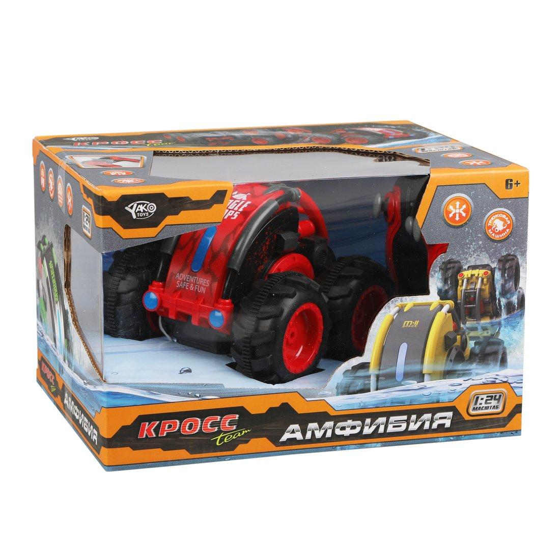 Машина трюковая Амфибия р/у, мягкие шины, аккум., USB шнур, эл.пит АА*2шт.не
вх.в комплект