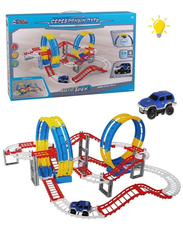Игровой набор Автотрек электрифицированный, свет, батарейки АА*1шт не входят в
комплект