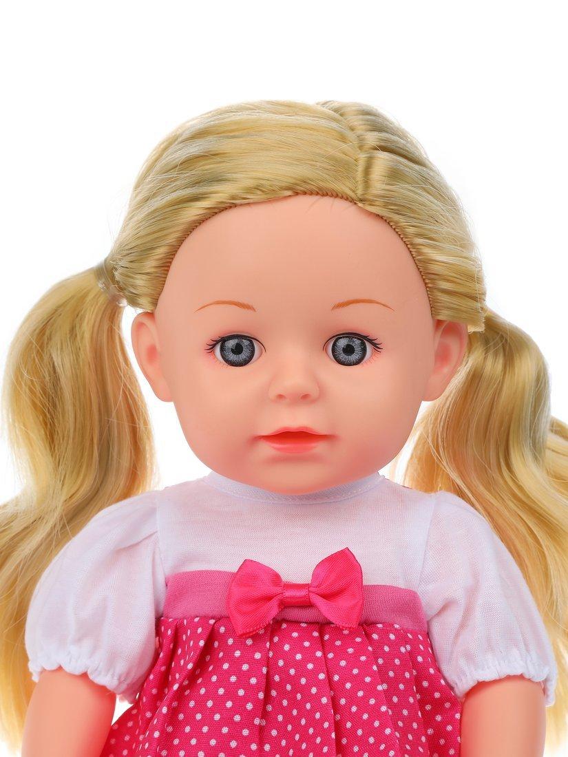 Игр. набор Мой малыш, в комплекте кукла 35 см озвуч, пьет, писает,предметов 3
шт., эл.пит. 3*AG13 вх. в комплект, кор.