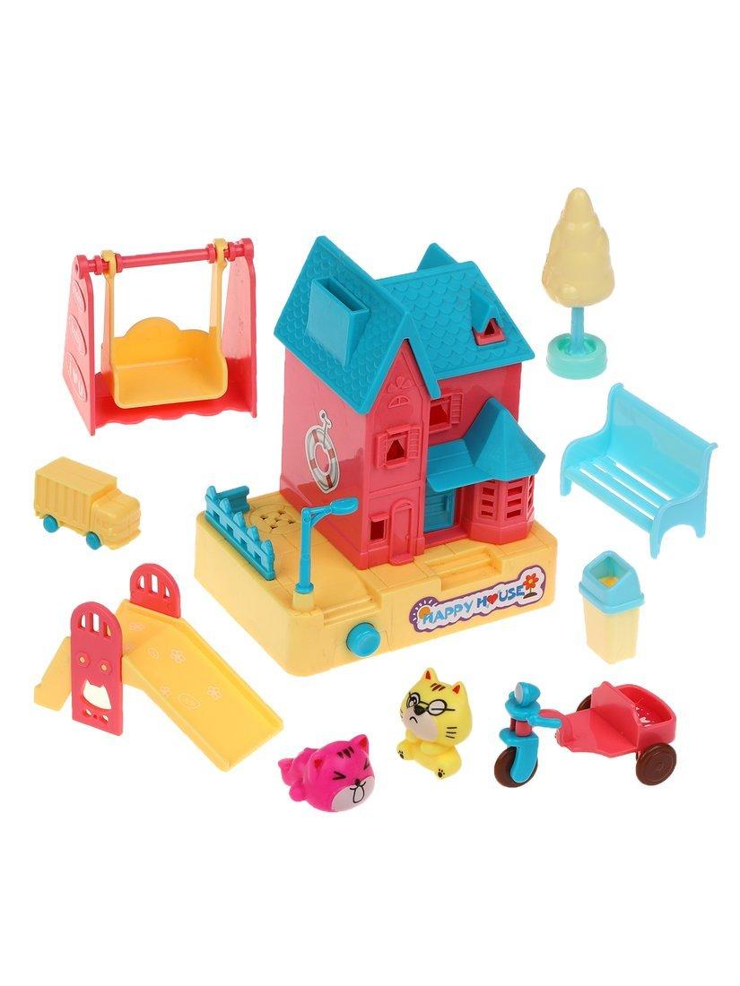 Игр. Набор Дом, свет, звук, в компл. предметов 10шт., эл.пит. ААх2шт не вх.
в компл., блистер