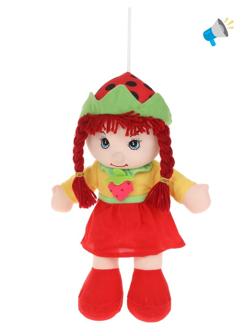 Кукла мягконабивная 35 см озвуч., эл. пит. AG13х3шт. вх. в компл., пакет