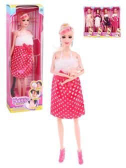 Игр. наб. Маленькая мама, в компл. кукла 28см., пупс., серьги, в ассорт.,
пакет