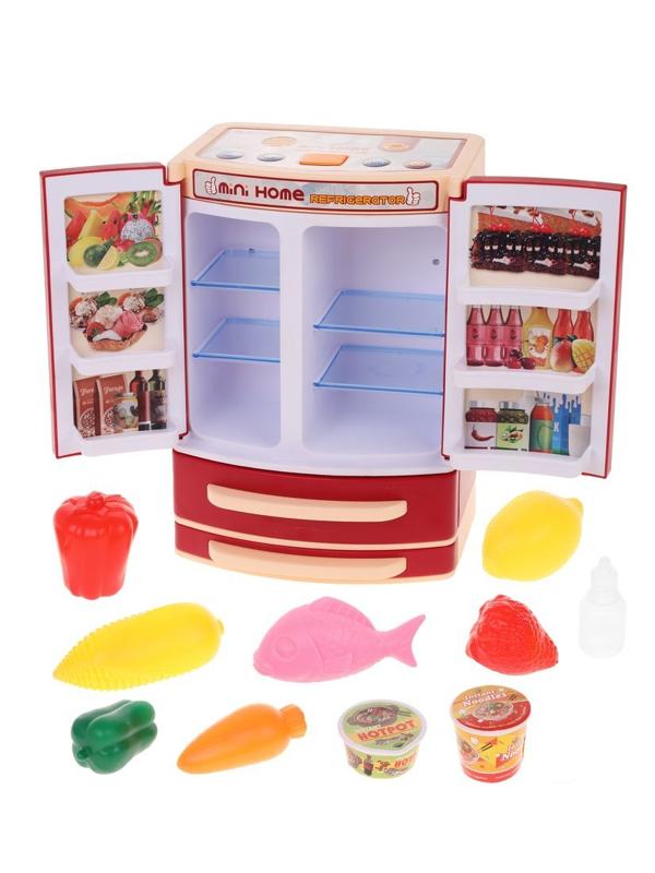 Игр. наб. Бытовая техника Холодильник, свет, звук, пар,в компл. предм.
12шт., эл. пит. ААх3шт., не вх. в компл., кор.