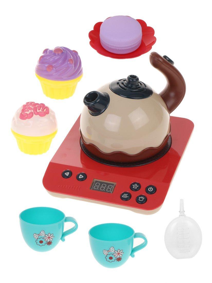 Игр. наб. Бытовая техника Чайник и плита, свет, звук, пар,в компл. предм.
8шт., эл. пит. ААх5шт., не вх. в компл., кор.