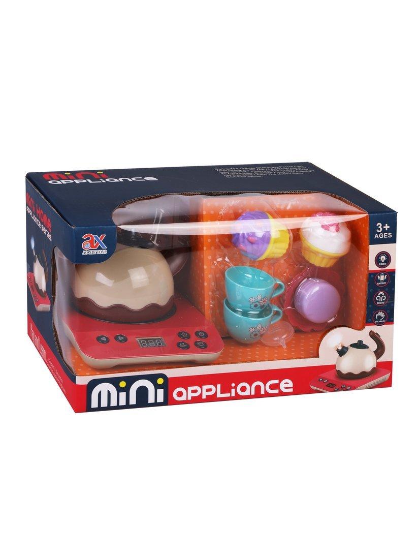 Игр. наб. Бытовая техника Чайник и плита, свет, звук, пар,в компл. предм.
8шт., эл. пит. ААх5шт., не вх. в компл., кор.