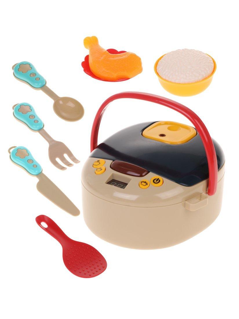 Игр. наб. Бытовая техника Скороварка, свет, звук, пар,в компл. предм. 9шт.,
эл. пит. ААх3шт., не вх. в компл., кор.