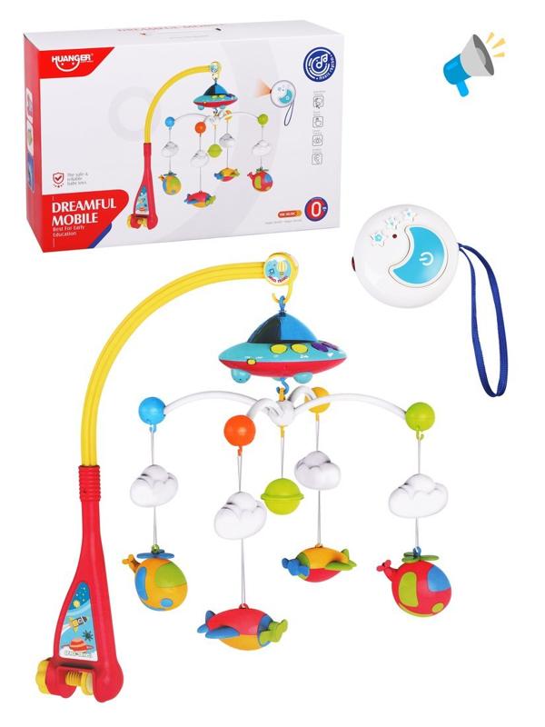 Мобиль д/у, свет, звук, проекция, эл.пит. ААА*3шт, АА*2 шт. не вх.в компл.,
кор.