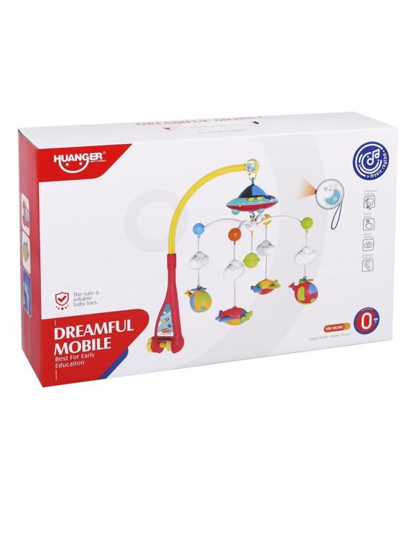 Мобиль д/у, свет, звук, проекция, эл.пит. ААА*3шт, АА*2 шт. не вх.в компл.,
кор.