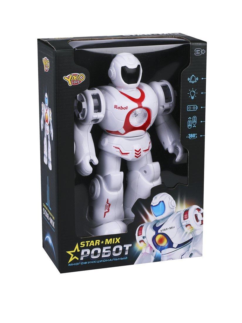 Робот эл., свет, звук, эл.пит.АА*3шт.не вх.в комплект, коробка, в ассортименте