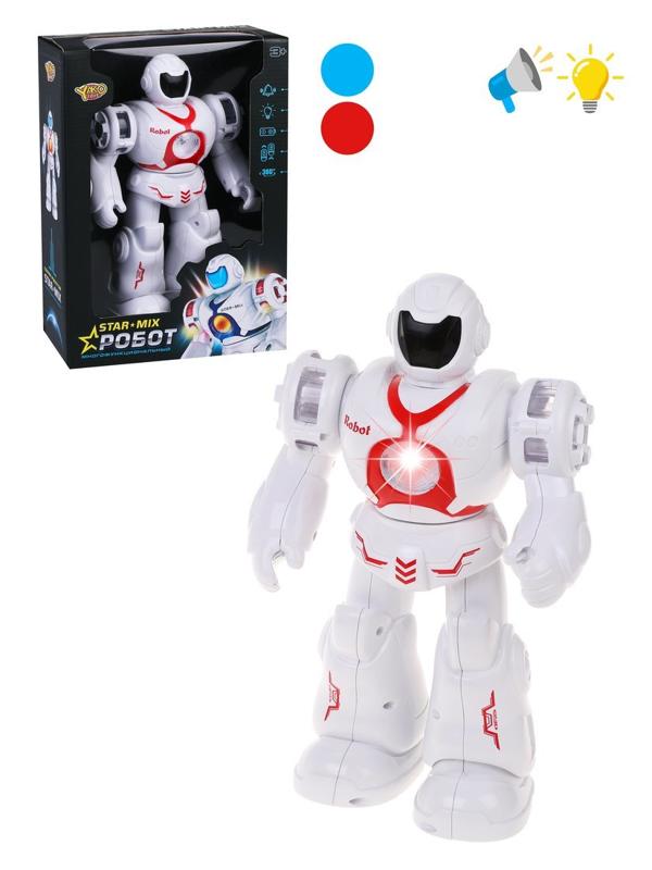 Робот эл., свет, звук, эл.пит.АА*3шт.не вх.в комплект, коробка, в ассортименте