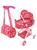 Коляска-люлька Сердца с корзиной и сумкой, металл, пакет
