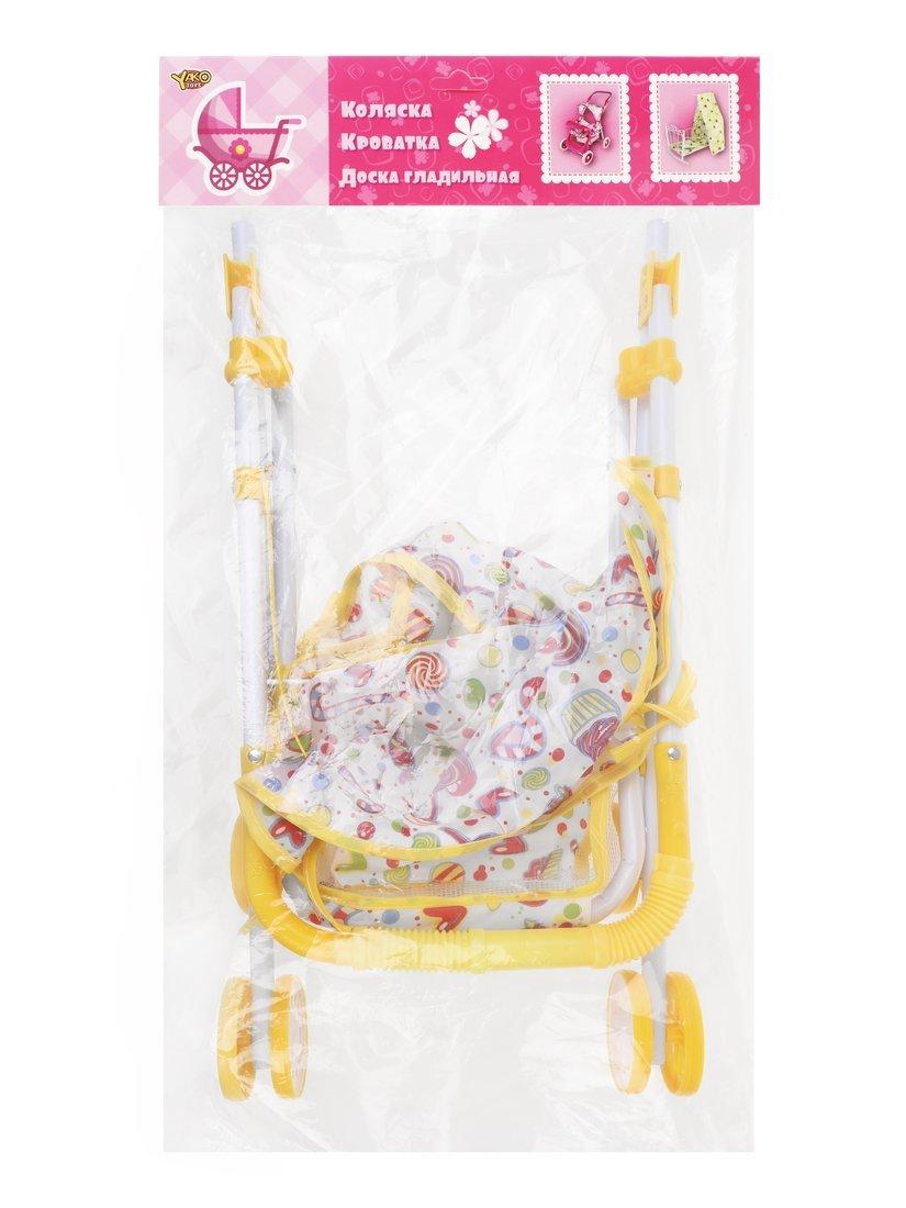 Коляска прогулочная Сладости светящаяся, с крышей, металл, эл.пит.AG3*6шт.вх.в
комплект, пакет