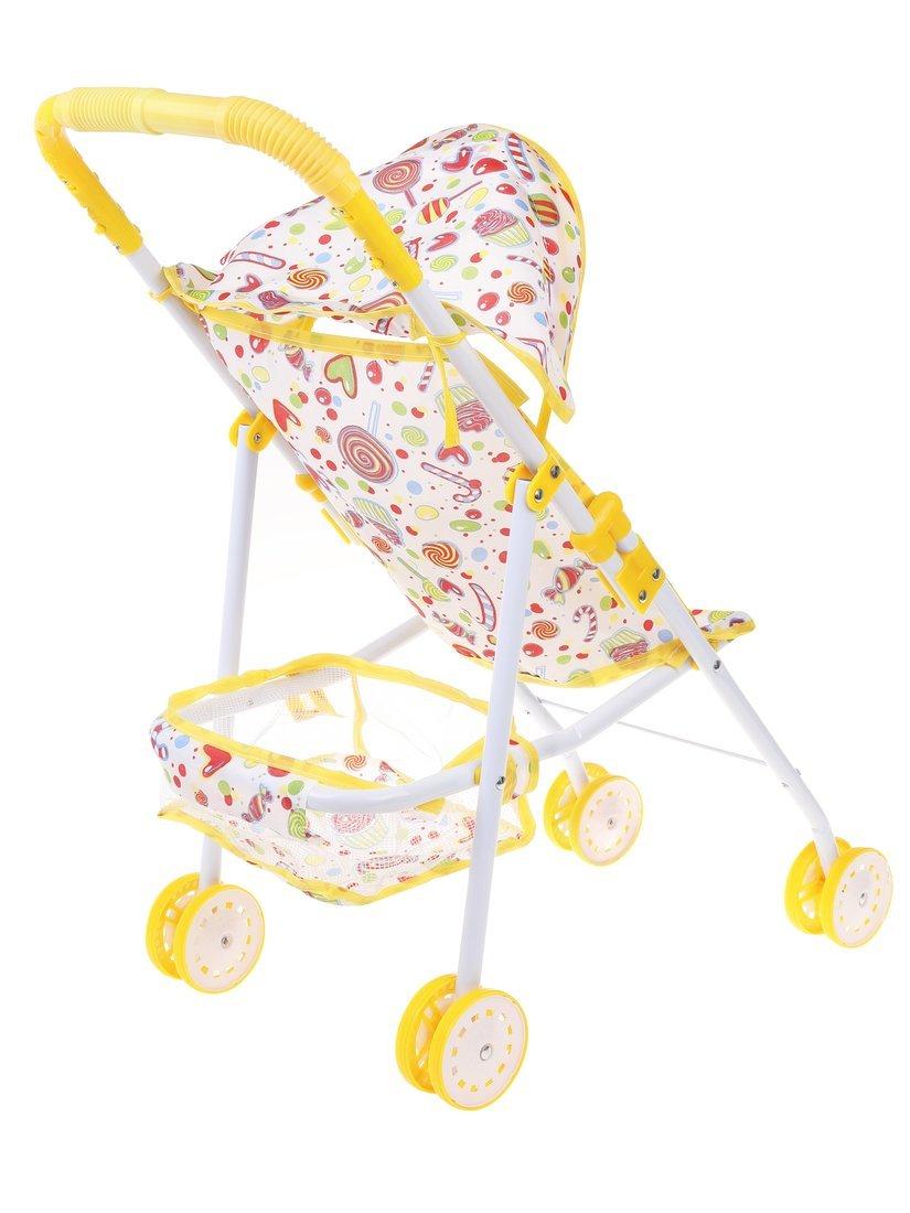 Коляска прогулочная Сладости светящаяся, с крышей, металл, эл.пит.AG3*6шт.вх.в
комплект, пакет