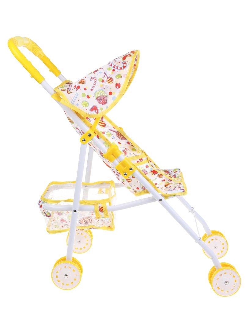 Коляска прогулочная Сладости светящаяся, с крышей, металл, эл.пит.AG3*6шт.вх.в
комплект, пакет