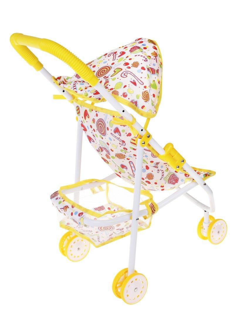 Коляска прогулочная Сладости с крышей, металл, пакет