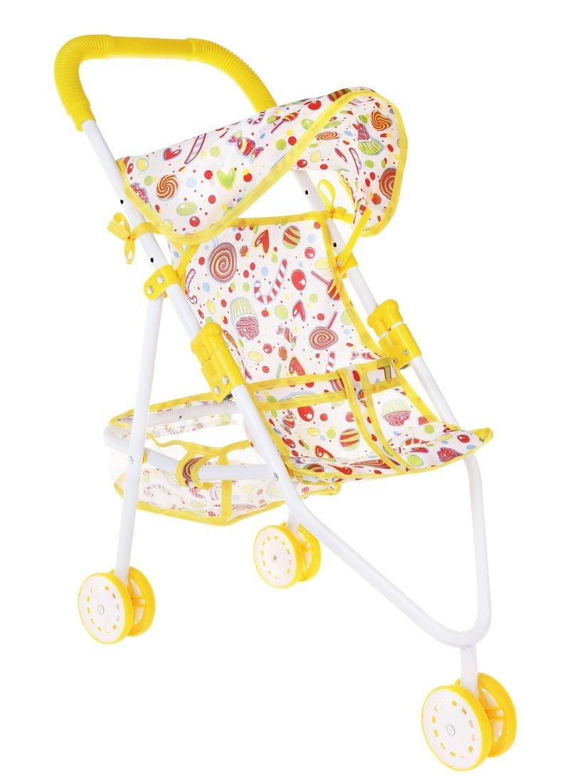 Коляска прогулочная Сладости с крышей, металл, пакет