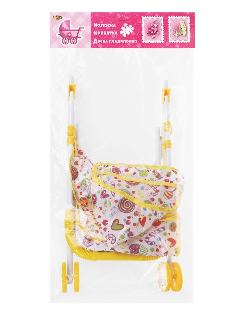 Коляска прогулочная Сладости с крышей, металл, пакет