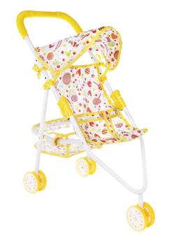 Коляска прогулочная Сладости с крышей, металл, пакет