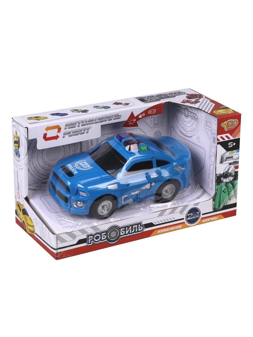 Машина-робот эл., свет, звук, в комплекте: тестовые эл.пит. AG3*3шт., коробка