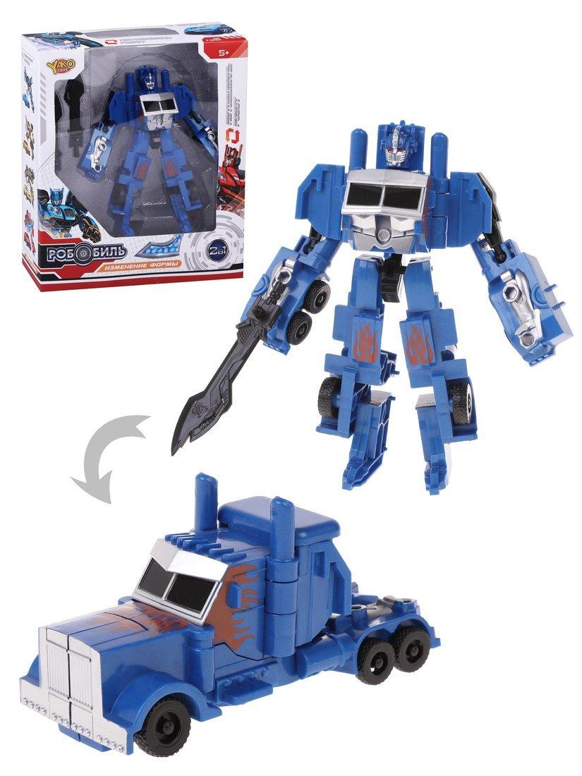 Игровой набор Робобиль, в комплекте робот-машина, оружие, коробка