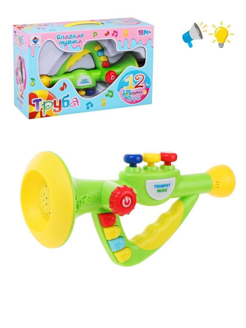 ДЕФЕКТ УПАКОВКИ Музыкальный инструмент: Труба, свет, звук, эл. пит. ААх3 не
входят в компл.