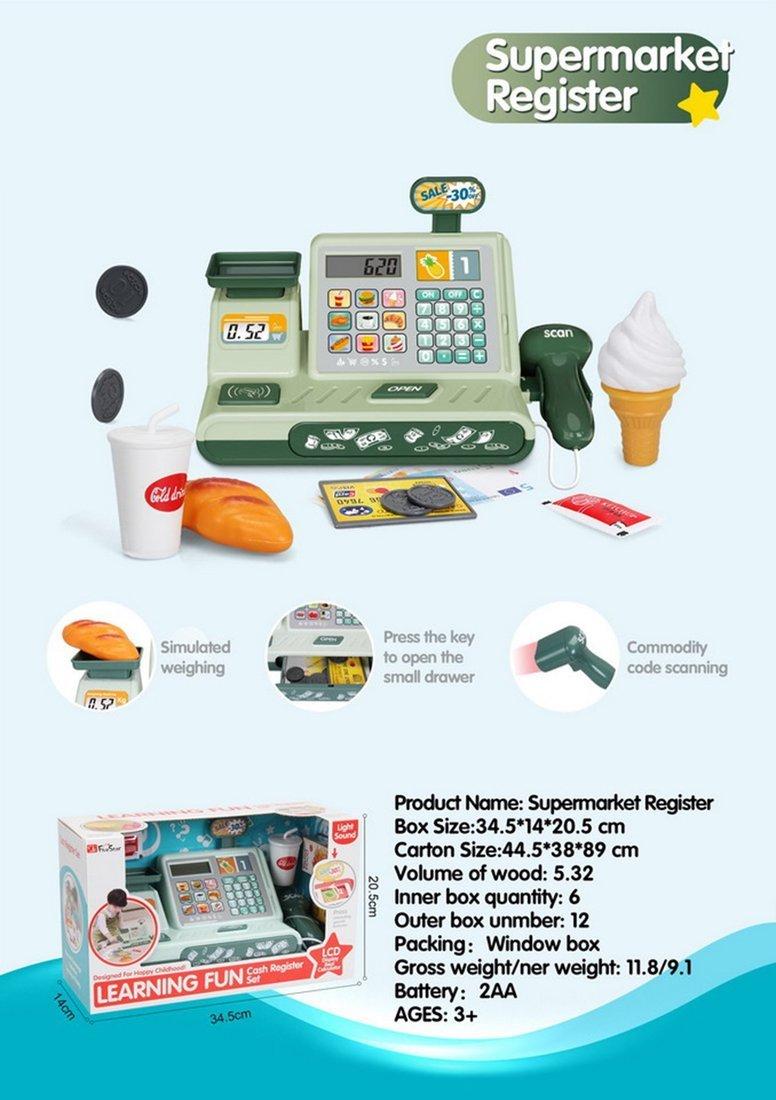 Игр. наб. Магазин, свет, звук, предм. 8 шт., эл. пит. ААх2шт. не вх. в
компл., кор.