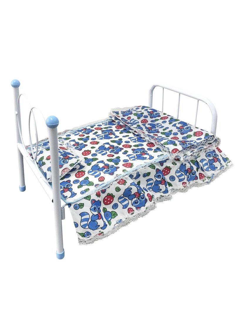 Кроватка для кукол Енотики 44*26*33 см, металл, пакет