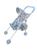 Коляска прогулочная для кукол Енотики с крышей, металл., пакет