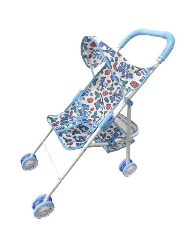 Коляска прогулочная для кукол Енотики с крышей, металл., пакет