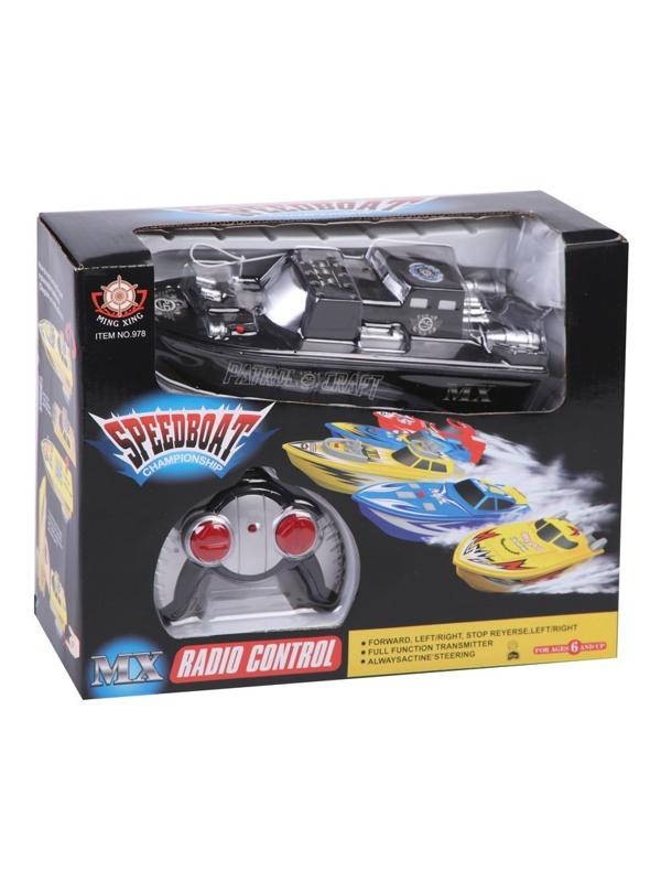 Катер р/у, 4 канала, эл.пит. яхта 3х1,5V АА не вх. в компл., эл. Пит. ПУ 2хАА
не вх. в компл.