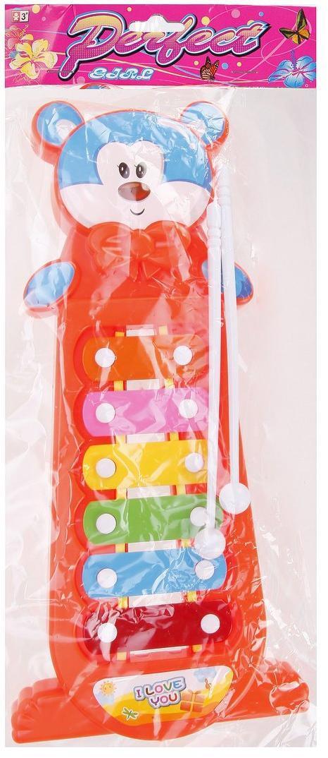 Ксилофон, 6 тонов, в ассорт.