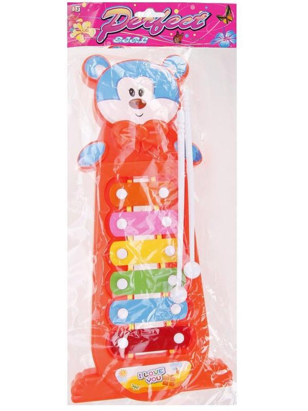 Ксилофон, 6 тонов, в ассорт.