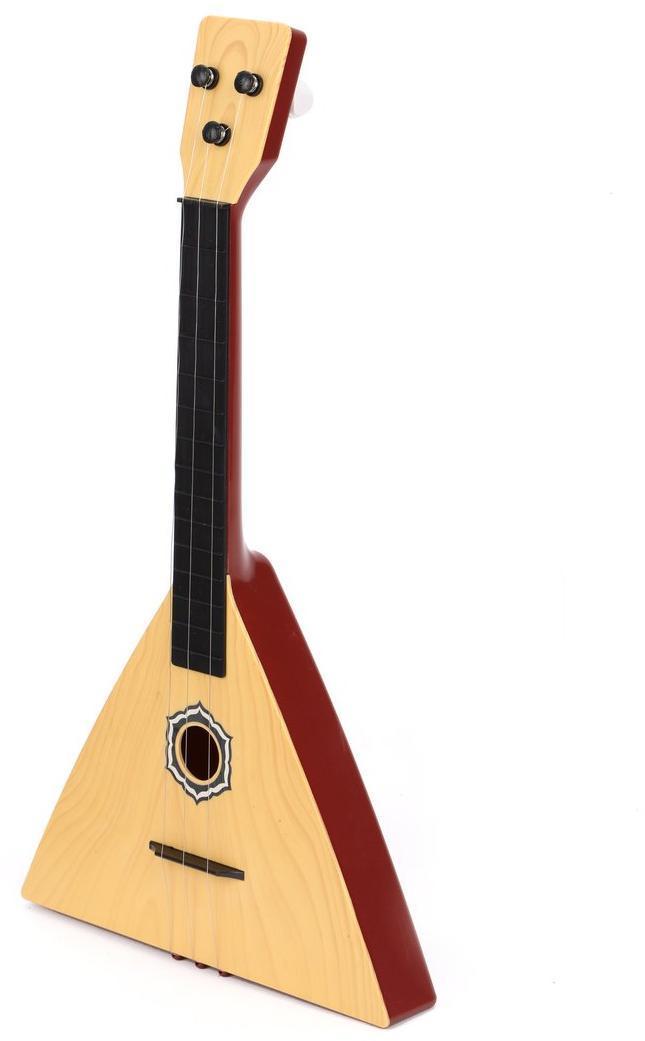 Балалайка, 3 струны, 41 см, чехол, в ассорт.