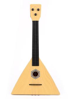 Балалайка, 3 струны, 41 см, чехол, в ассорт.