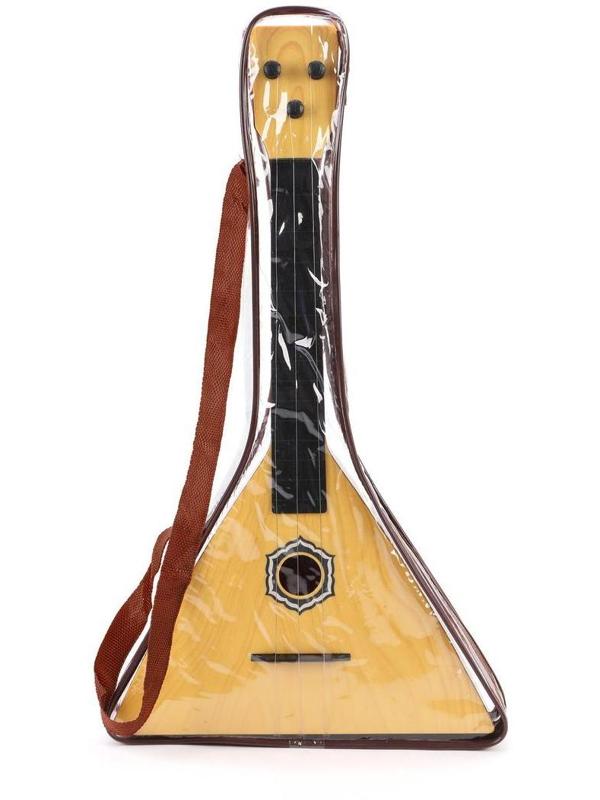 Балалайка, 3 струны, 41 см, чехол, в ассорт.