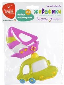 Набор погремушек Кораблик и машинка, 2 шт