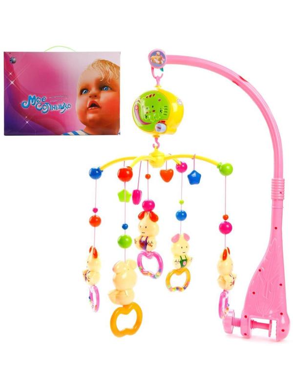 Подвеска на кроватку Мое солнышко Мышата звук, в ассорт., батар.АА*2шт. в
компл.не вх.