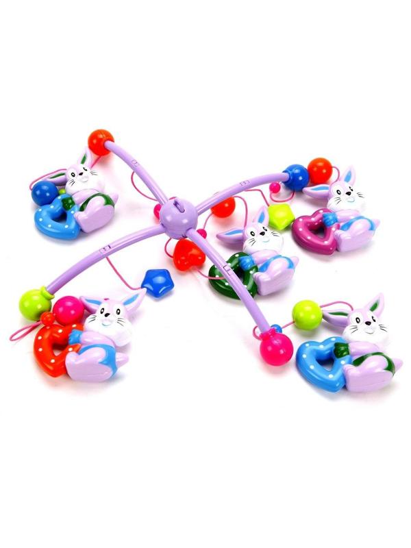 Подвеска на кроватку Мое солнышко Зайчата звук, в ассорт., батар.АА*2шт. в
компл.не вх.