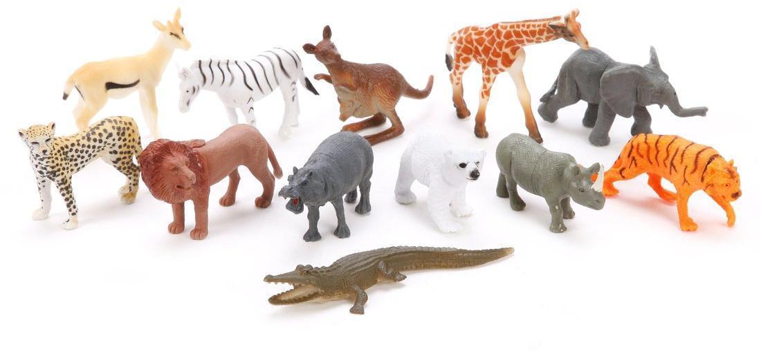 Набор диких животых Jungle animal, 8см, 12шт.