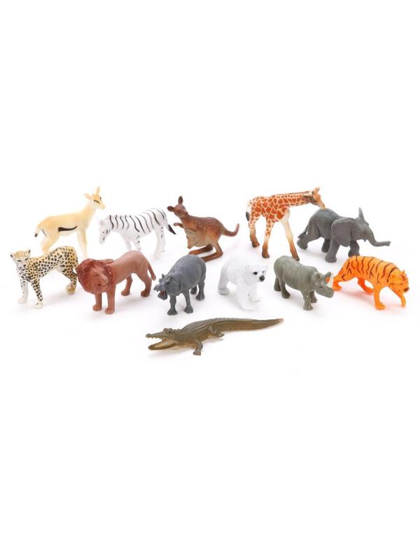 Набор диких животых Jungle animal, 8см, 12шт.