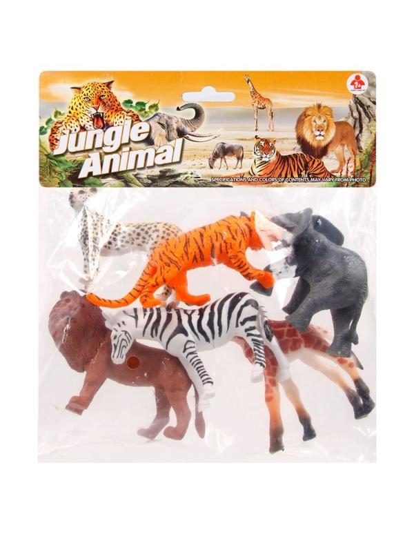 Набор диких животых Jungle animal, 8см, 6шт.