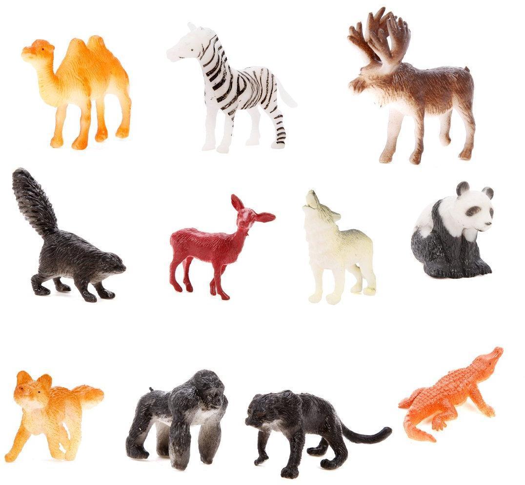 Набор диких животых Jungle animal, 4-8см, 12шт.