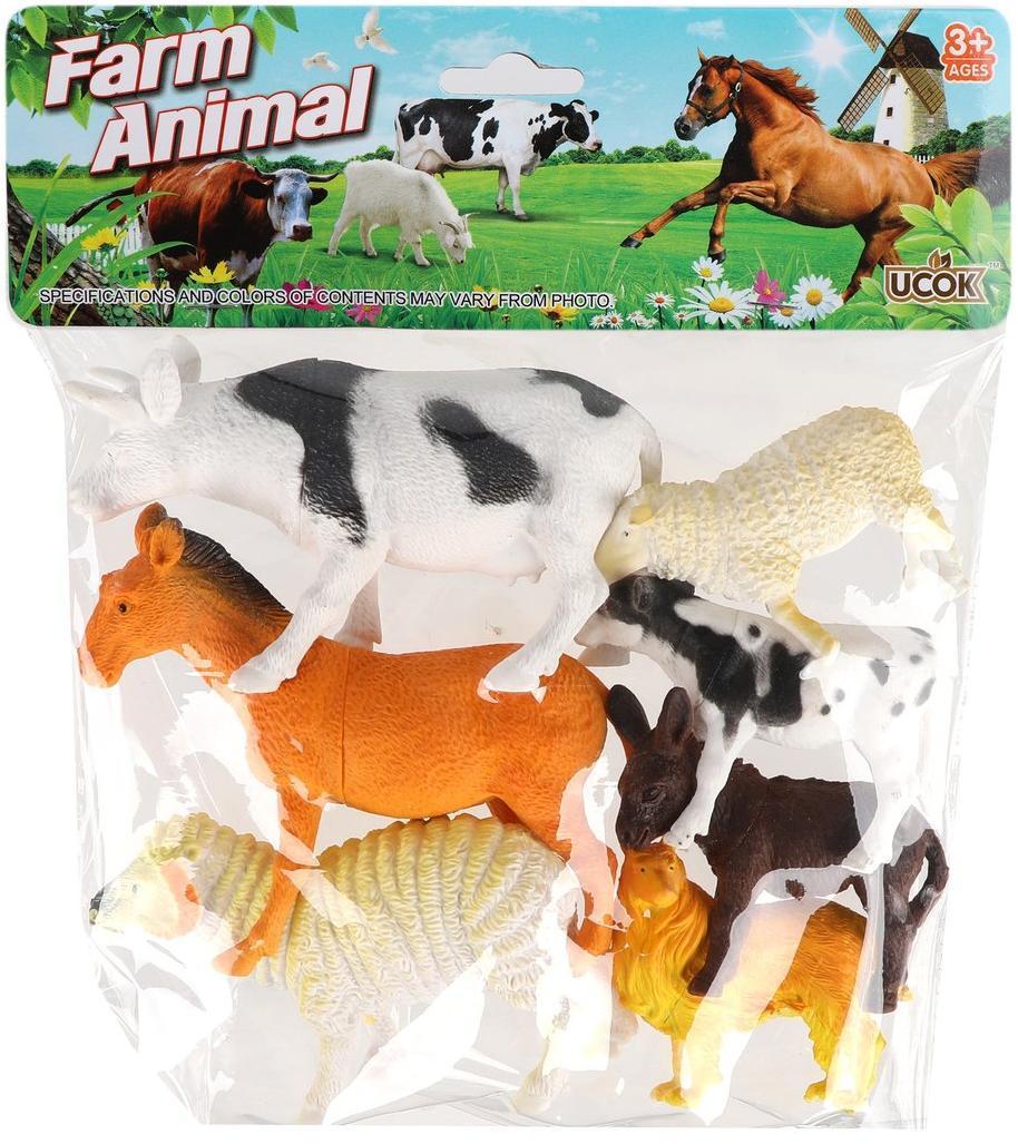 Набор домашних животных Farm animal, 9-16см, 7шт.