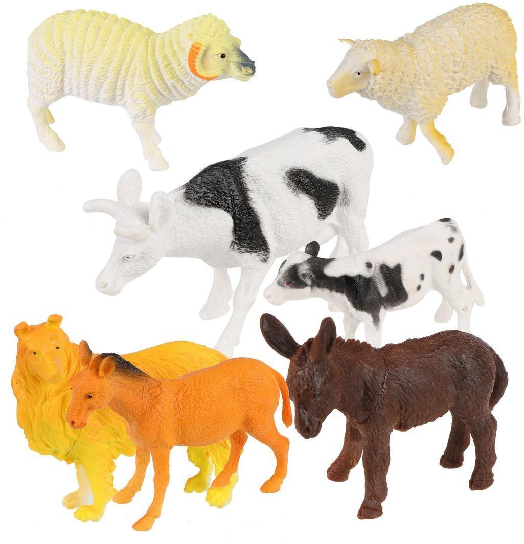 Набор домашних животных Farm animal, 9-16см, 7шт.
