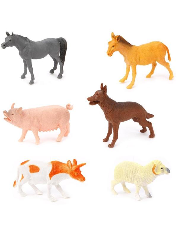 Набор домашних животных Farm animal, 13-16см, 6шт.