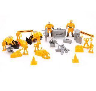 Набор Строители, фигурки 10шт., техника 2шт., аксессуары 26шт.