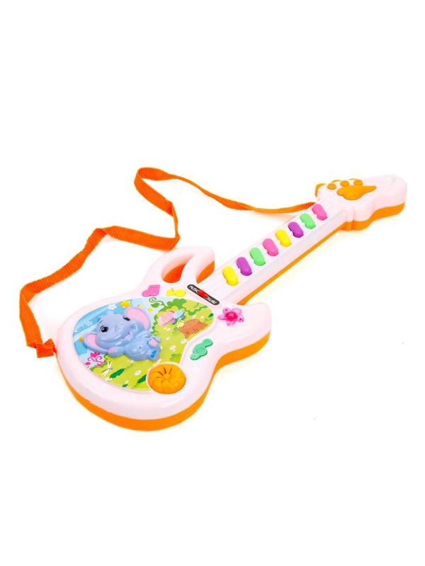 Гитара эл. Слоник, в ассорт., батар. AA*2шт. не вх. в компл