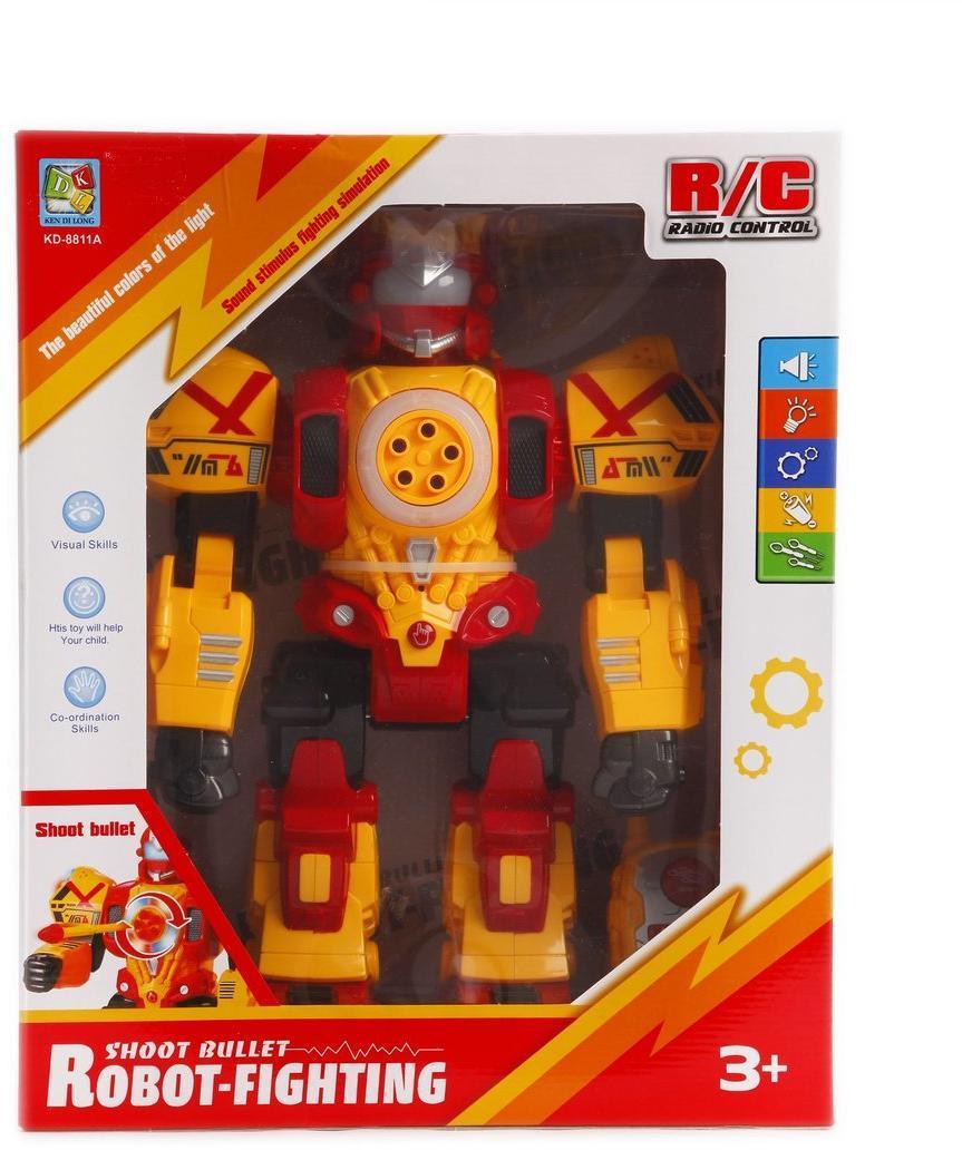 Робот р/у Боевой, 31 см, свет, звук, эл.пит.АА*6шт.не вх.в компл.., 8
дротиков, в ассортименте